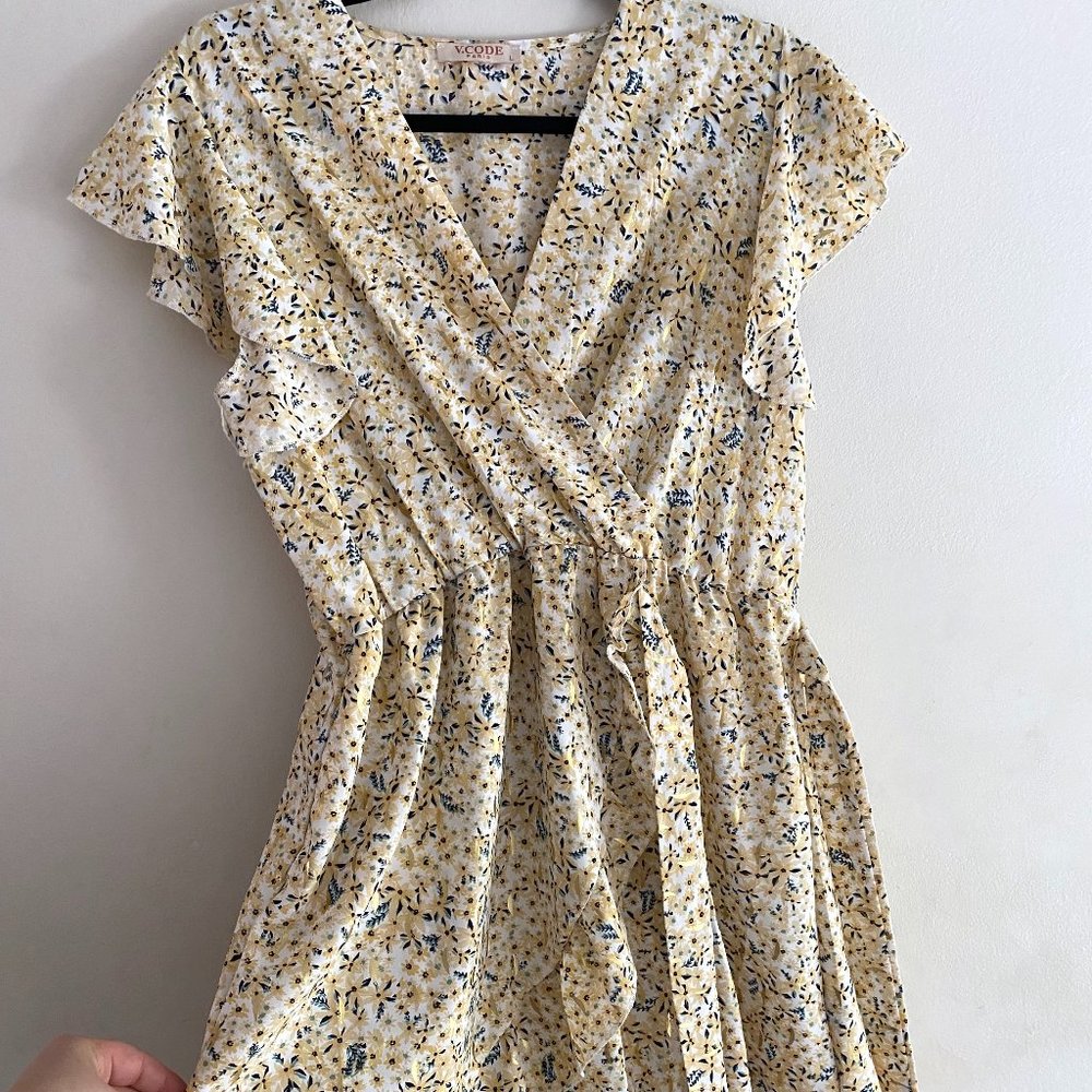 French Floral Summer Dress